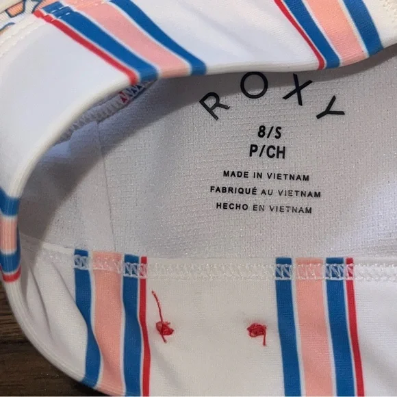 Roxy Girl's Friendly Flower Bralette Set Swimsuit (Big Kids) Size 8 - Picture 5 of 6